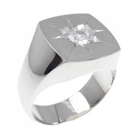 PT 印台 ダイヤモンド リング 0.30CT