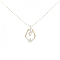 【リメイク】K18YG ダイヤモンド ネックレス 0.20CT