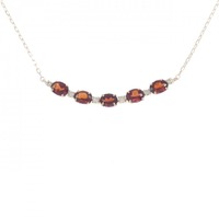 【新品】K18PG ガーネット ネックレス 1.20CT