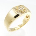 【新品】K18YG ダイヤモンド リング 0.19CT