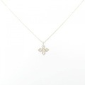 【新品】K18YG フラワー ダイヤモンド ネックレス 0.20CT