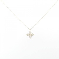 【新品】K18YG フラワー ダイヤモンド ネックレス 0.20CT