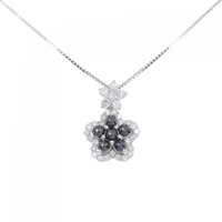 K18WG ダイヤモンド ネックレス 0.75CT