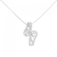 K18WG ダイヤモンド ネックレス 0.50CT