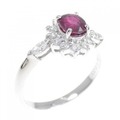 PT ルビー リング 0.75CT