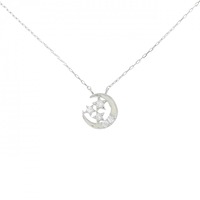 【リメイク】PT ムーン×スター ダイヤモンド ネックレス 0.06CT