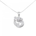 【新品】ドラゴン PT ダイヤモンド ネックレス 0.01CT