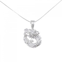 【新品】ドラゴン PT ダイヤモンド ネックレス 0.01CT