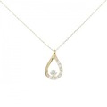 【リメイク】K18YG ダイヤモンド ネックレス 0.15CT