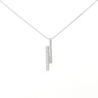 【リメイク】PT ダイヤモンド ネックレス 0.05CT