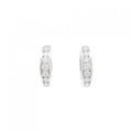 K18WG ダイヤモンド ピアス 1.00CT