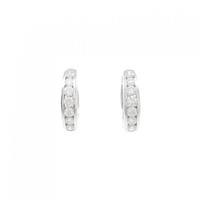 K18WG ダイヤモンド ピアス 1.00CT