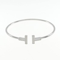 ティファニー Tワイヤー バングル