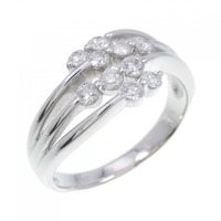 K18WG ダイヤモンド リング 0.50CT