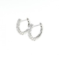 K18WG ダイヤモンド ピアス 0.430CT
