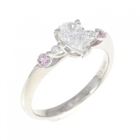 PT ダイヤモンド リング 0.556CT E SI2 ペアシェイプ