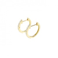【新品】K18YG ダイヤモンド ピアス 0.15CT