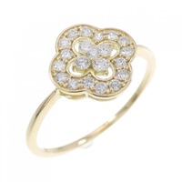 【リメイク】K18YG フラワー ダイヤモンド リング 0.20CT