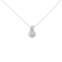 PT フラワー ピンクダイヤモンド ネックレス 0.12CT