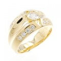K18YG ダイヤモンド リング 0.367CT