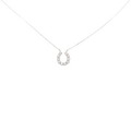 【リメイク】K18YG ホースシュー ダイヤモンド ネックレス 0.25CT