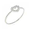 【リメイク】PT ハート ダイヤモンド リング 0.10CT