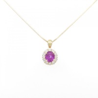 【リメイク】K18YG サファイヤ ネックレス 0.981CT スリランカ産