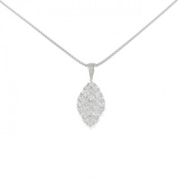 K18WG ダイヤモンド ネックレス 2.00CT