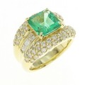 K18YG エメラルド リング 2.09CT