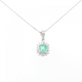 PT エメラルド ネックレス 0.62CT