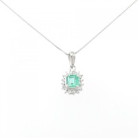PT エメラルド ネックレス 0.62CT