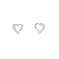PT ハート ダイヤモンド ピアス 0.20CT