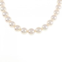 シルバークラスプ アコヤパール ネックレス 7.5-8mm