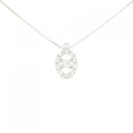 K18WG ダイヤモンド ネックレス 0.154CT