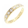 K18YG フルエタニティ ダイヤモンド リング 0.985CT