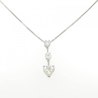 PT ハート ダイヤモンド ネックレス 0.666CT