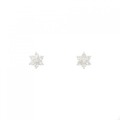 PT フラワー ダイヤモンド ピアス 0.50CT
