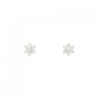 PT フラワー ダイヤモンド ピアス 0.50CT