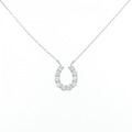 【リメイク】PT ホースシュー ダイヤモンド ネックレス 0.25CT