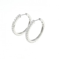 【新品】PT ダイヤモンド ピアス 0.806CT