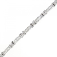 K18WG ダイヤモンド ブレスレット 0.74CT