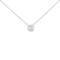 PT ソリティア ダイヤモンド ネックレス 0.55CT