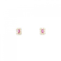 【新品】K18YG ルビー ピアス 0.21CT