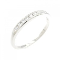 ティファニー ハーフサークル チャネルセッティング リング