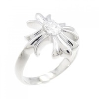 K18WG クロス ダイヤモンド リング 0.287CT