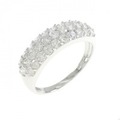 K18WG パヴェ ダイヤモンド リング 1.00CT