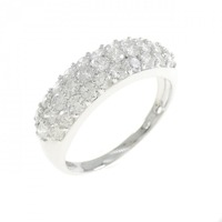 K18WG パヴェ ダイヤモンド リング 1.00CT