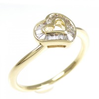 K18YG ハート ダイヤモンド リング 0.14CT