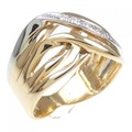 K18YG/PT ダイヤモンド リング 0.03CT