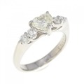 PT ハート ダイヤモンド リング 0.605CT